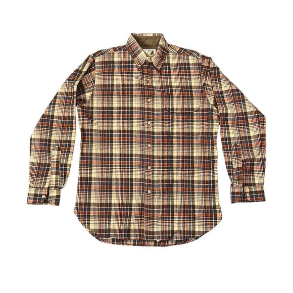 Vintage Pendleton Shirt Mens Medium Lobo Plaid Virgin Wool Outdoor  Buttondown - Picture 1 of 6